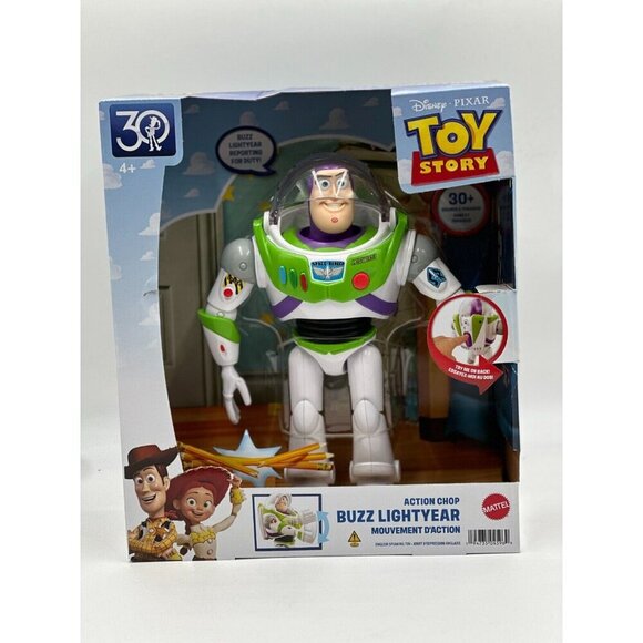 NIB Disney Pixar Toy Story Action Chop Buzz Lightyear & Sound Figure 30+ Phrases - Picture 1 of 9